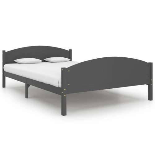 Okvir za krevet od masivne borovine tamnosivi 160 x 200 cm Tamno siva 160 x 200 cm Cijena