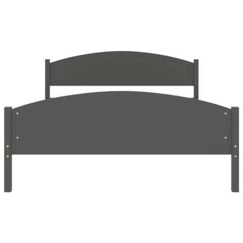 Okvir za krevet od masivne borovine tamnosivi 160 x 200 cm Tamno siva 160 x 200 cm Cijena