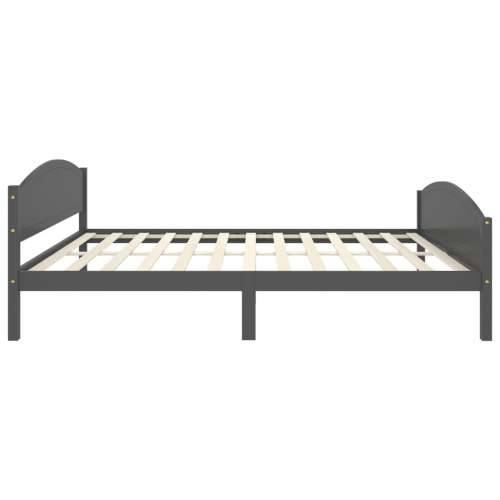 Okvir za krevet od masivne borovine tamnosivi 160 x 200 cm Tamno siva 160 x 200 cm Cijena