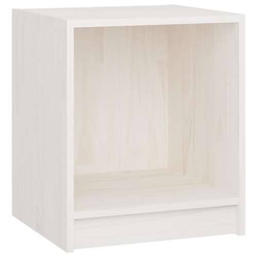 Noćni ormarići 2 kom bijeli 35,5x33,5x41,5 cm masivna borovina - Bijela 2 Cijena