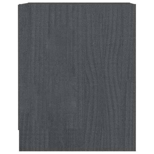 Noćni ormarići 2 kom sivi 35,5 x 33,5 x 41,5 cm od borovine - Siva 2 Cijena