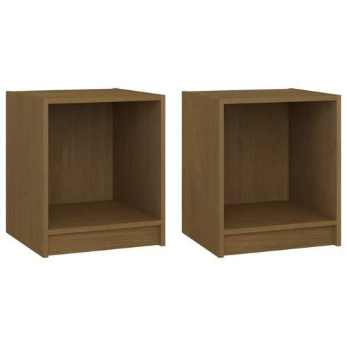 Noćni ormarići 2 kom boja meda 35,5x33,5x41,5 cm od borovine boja meda 2 Cijena