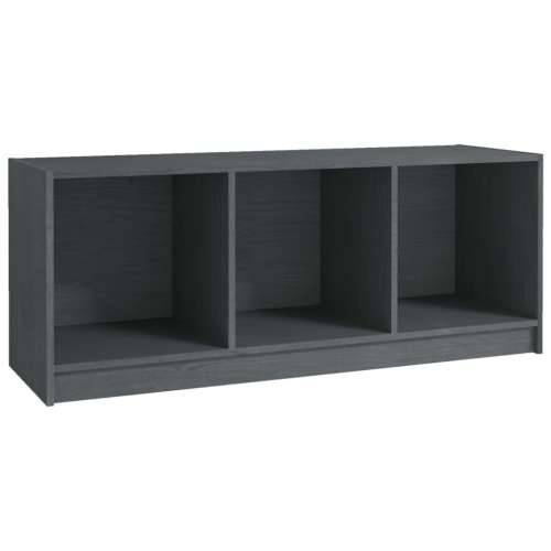 TV ormarić sivi 104 x 33 x 41 cm od masivne borovine - Siva 1 Cijena