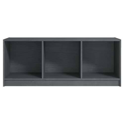 TV ormarić sivi 104 x 33 x 41 cm od masivne borovine - Siva 1 Cijena