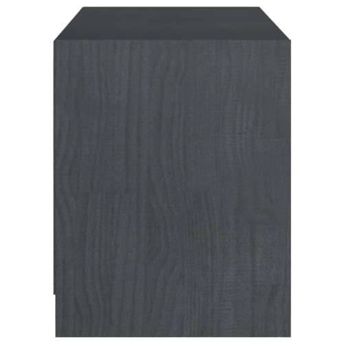 TV ormarić sivi 104 x 33 x 41 cm od masivne borovine - Siva 1 Cijena
