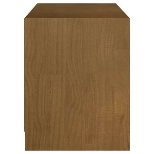 TV ormarić smeđa boja meda 104 x 33 x 41 cm od masivne borovine - boja meda 1 Cijena