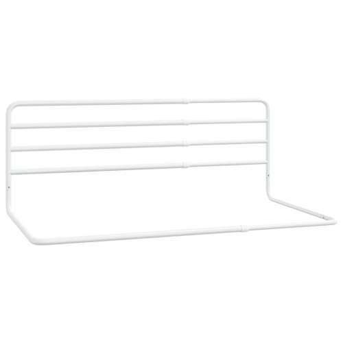 Sigurnosna ograda za krevetić bijela (76-137) x 55 cm željezna Cijena