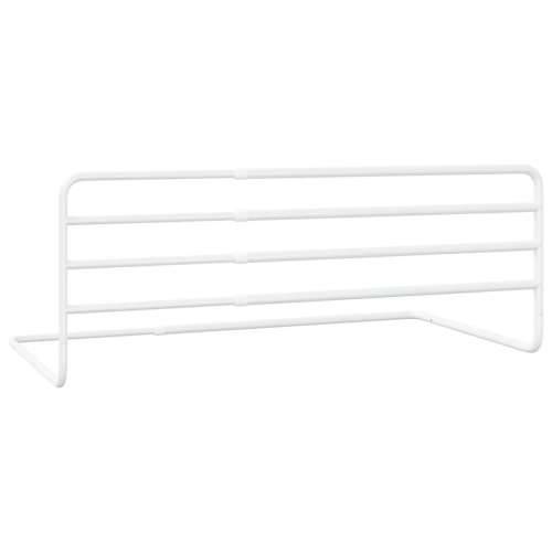 Sigurnosna ograda za krevetić bijela (76-137) x 55 cm željezna Cijena