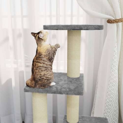 Penjalica za mačke sa stupovima za grebanje svjetlosiva 92 cm Cijena