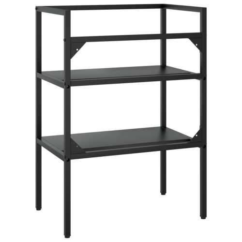 Okvir za kupaonski Lavabo - Umivaonik crni 59 x 38 x 83 cm željezni - Crna 59 x 38 x 83 cm 1 Cijena