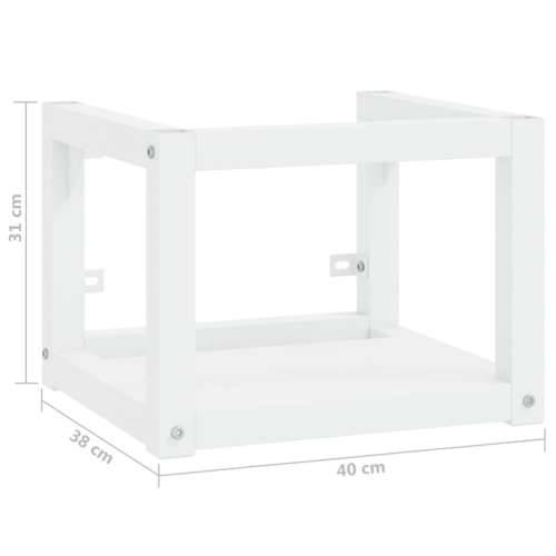 Zidni okvir za kupaonski Lavabo - Umivaonik bijeli 40x38x31 cm željezni - Bijela 40 x 38 x 31 cm 1 Cijena