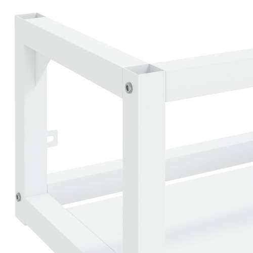 Zidni okvir za kupaonski Lavabo - Umivaonik bijeli 79x38x31 cm željezni - Bijela 79 x 38 x 31 cm 1 Cijena