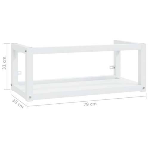 Zidni okvir za kupaonski Lavabo - Umivaonik bijeli 79x38x31 cm željezni - Bijela 79 x 38 x 31 cm 1 Cijena