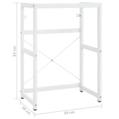 Okvir za kupaonski Lavabo - Umivaonik bijeli 59 x 38 x 83 cm željezni - Bijela 59 x 38 x 83 cm 1 Cijena