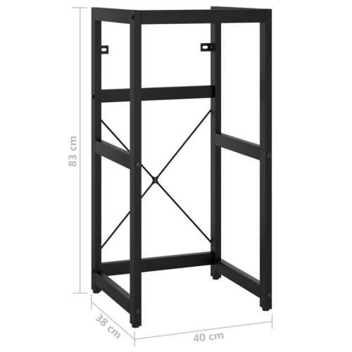 Okvir za kupaonski Lavabo - Umivaonik crni 40 x 38 x 83 cm željezni - Crna 40 x 38 x 83 cm 1 Cijena
