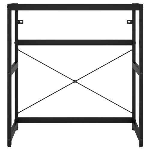 Okvir za kupaonski Lavabo - Umivaonik crni 79 x 38 x 83 cm željezni - Crna 79 x 38 x 83 cm 1 Cijena