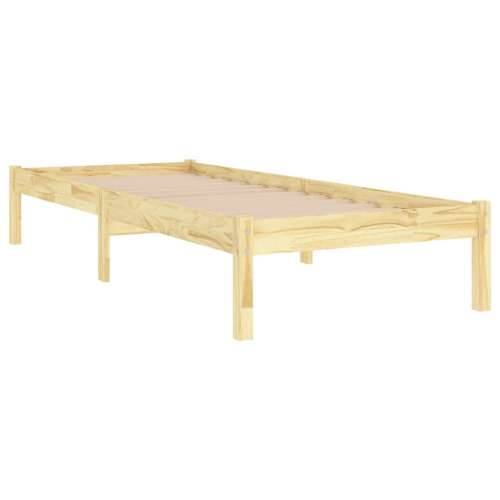 Okvir za krevet od masivnog drva 75 x 190 cm jednokrevetni Cijena