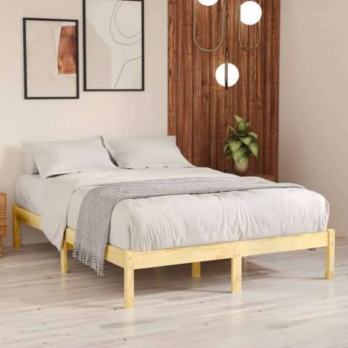 Okvir za krevet od masivne borovine 120 x 200 cm Cijena