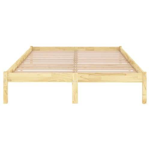Okvir za krevet od masivnog drva 150 x 200 cm veliki bračni Cijena