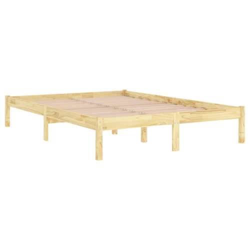 Okvir za krevet od masivne borovine 160 x 200 cm - Prirodna 160 x 200 cm Cijena
