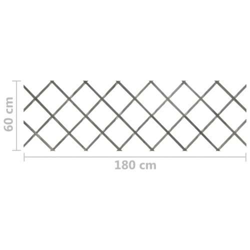 Rešetkaste ograde 5 kom sive od masivne jelovine 180 x 60 cm Cijena