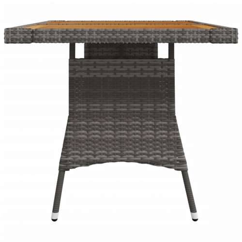 Vrtni stol sivi 130x70x72 cm poliratan i masivno bagremovo drvo - Siva 130 x 70 x 72 cm 1 Cijena