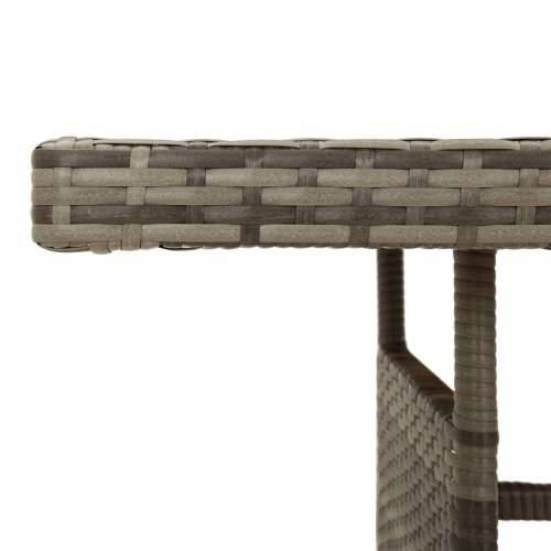 Vrtni stol sivi 160x70x72 cm poliratan i masivno bagremovo drvo - Siva 160 x 70 x 72 cm 1 Cijena