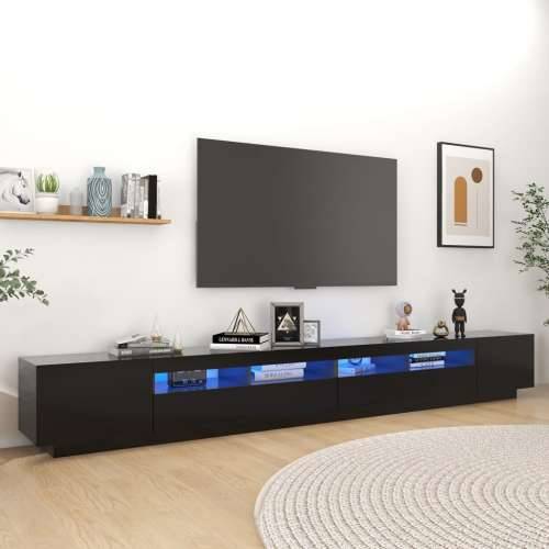 TV ormarić s LED svjetlima crni 300 x 35 x 40 cm - Crna 1 Cijena