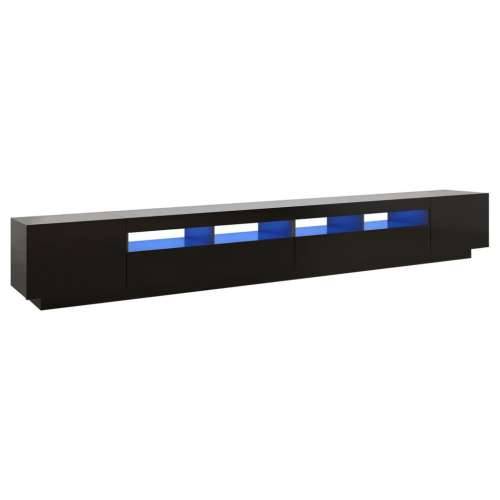 TV ormarić s LED svjetlima crni 300 x 35 x 40 cm - Crna 1 Cijena