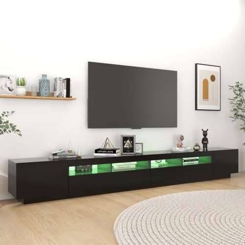 TV ormarić s LED svjetlima crni 300 x 35 x 40 cm - Crna 1 Cijena