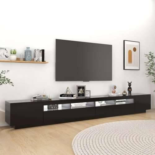 TV ormarić s LED svjetlima crni 300 x 35 x 40 cm - Crna 1 Cijena