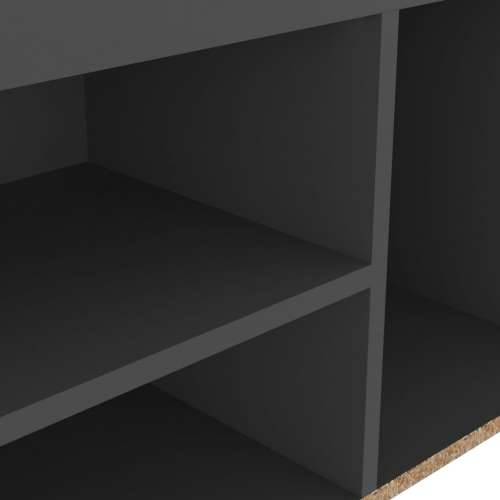 Klupa za cipele s jastukom siva 80x30x47 cm konstruirano drvo - Siva 1 Cijena