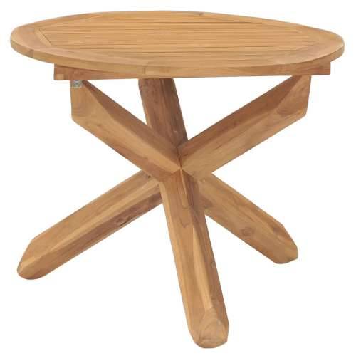 Vrtni stol - Blagovaonski stol Ø 90 x 75 cm od masivne tikovine - 90 x 75 cm 1 Cijena