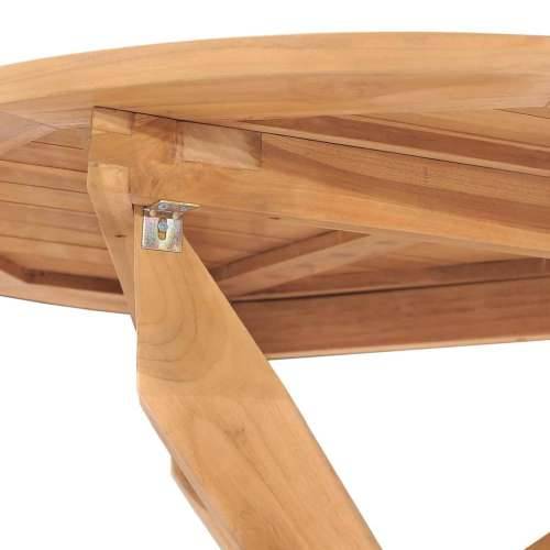 Vrtni stol - Blagovaonski stol Ø 90 x 75 cm od masivne tikovine - 90 x 75 cm 1 Cijena