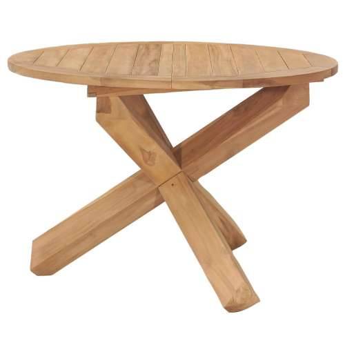 Vrtni stol - Blagovaonski stol Ø 110 x 75 cm od masivne tikovine - 110 x 75 cm 1 Cijena