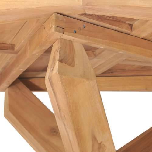 Vrtni stol - Blagovaonski stol Ø 110 x 75 cm od masivne tikovine - 110 x 75 cm 1 Cijena