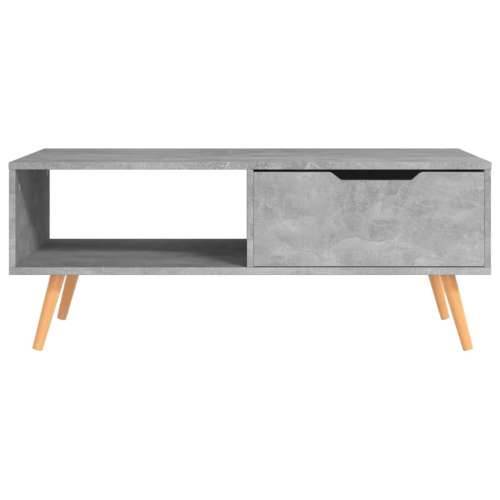 Stolić za kavu boja betona 100 x 49,5 x 43 cm konstruirano drvo - Beton siva 1 Cijena