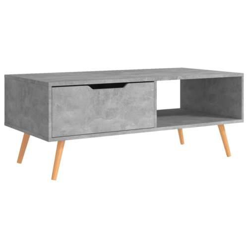 Stolić za kavu boja betona 100 x 49,5 x 43 cm konstruirano drvo - Beton siva 1 Cijena