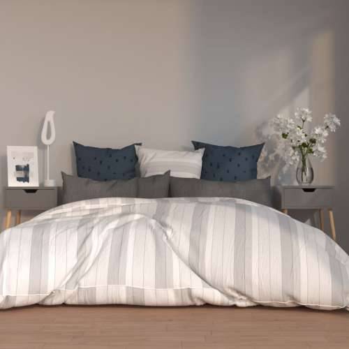 Noćni ormarići 2 kom sivi 40 x 40 x 56 cm konstruirano drvo - Siva 2 Cijena