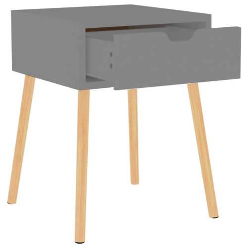 Noćni ormarići 2 kom sivi 40 x 40 x 56 cm konstruirano drvo - Siva 2 Cijena