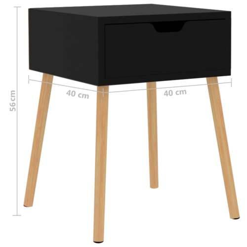 Noćni ormarić visoki sjaj crni 40x40x56 cm konstruirano drvo - visoko sjajno crna 1 Cijena