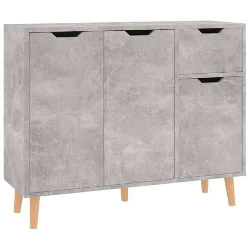 Komoda siva boja betona 90 x 30 x 72 cm konstruirano drvo - Beton siva 1 Cijena