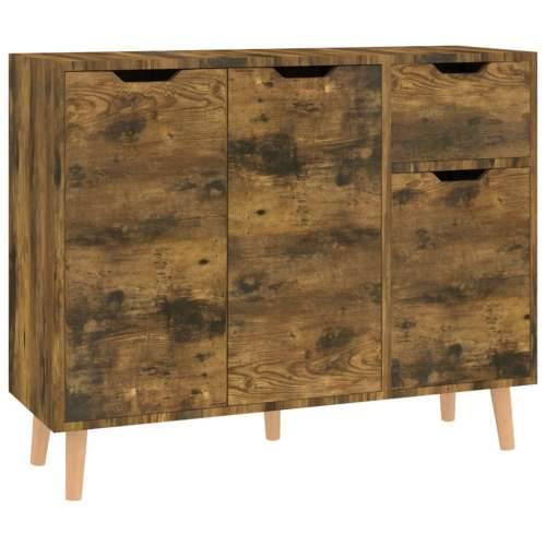 Komoda boja dimljenog hrasta 90 x 30 x 72 cm konstruirano drvo - Dimljeni hrast 1 Cijena