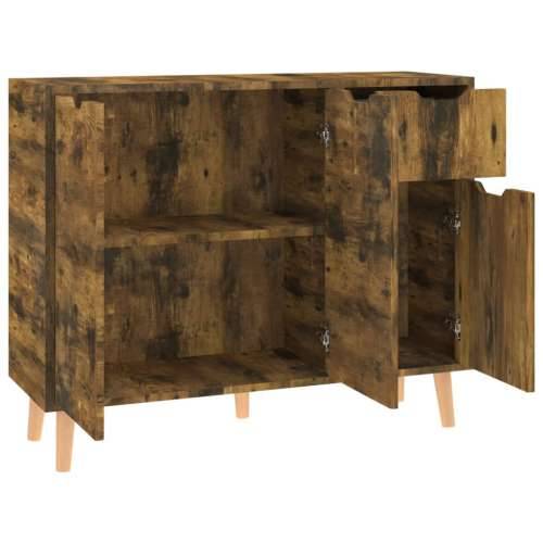 Komoda boja dimljenog hrasta 90 x 30 x 72 cm konstruirano drvo - Dimljeni hrast 1 Cijena