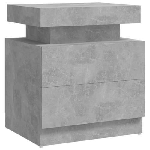Noćni ormarić siva boja betona 45x35x52 cm konstruirano drvo - Beton siva 1 Cijena