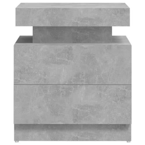 Noćni ormarić siva boja betona 45x35x52 cm konstruirano drvo - Beton siva 1 Cijena