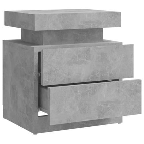 Noćni ormarić siva boja betona 45x35x52 cm konstruirano drvo - Beton siva 1 Cijena