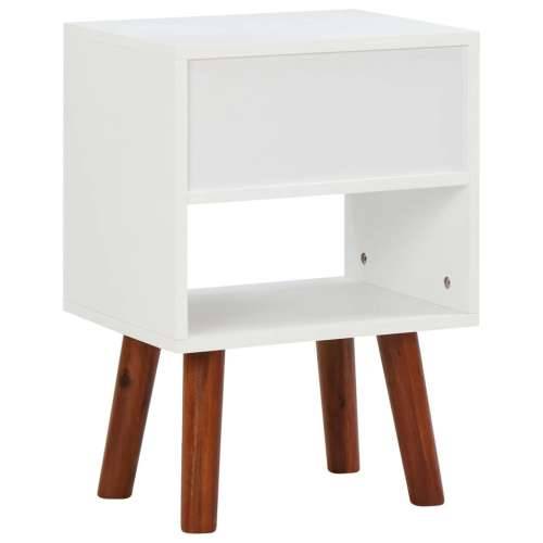 Noćni ormarić od masivnog bagremovog drva 40 x 30 x 57 cm - 1 Cijena