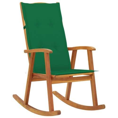 Stolica za ljuljanje s jastucima od masivnog bagremovog drva Cijena