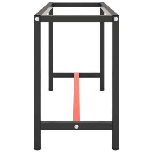 Okvir za radni stol mat crni i mat crveni 140x50x79 cm metalni - 140 x 50 x 79 cm 1 s 1 šipkom Cijena